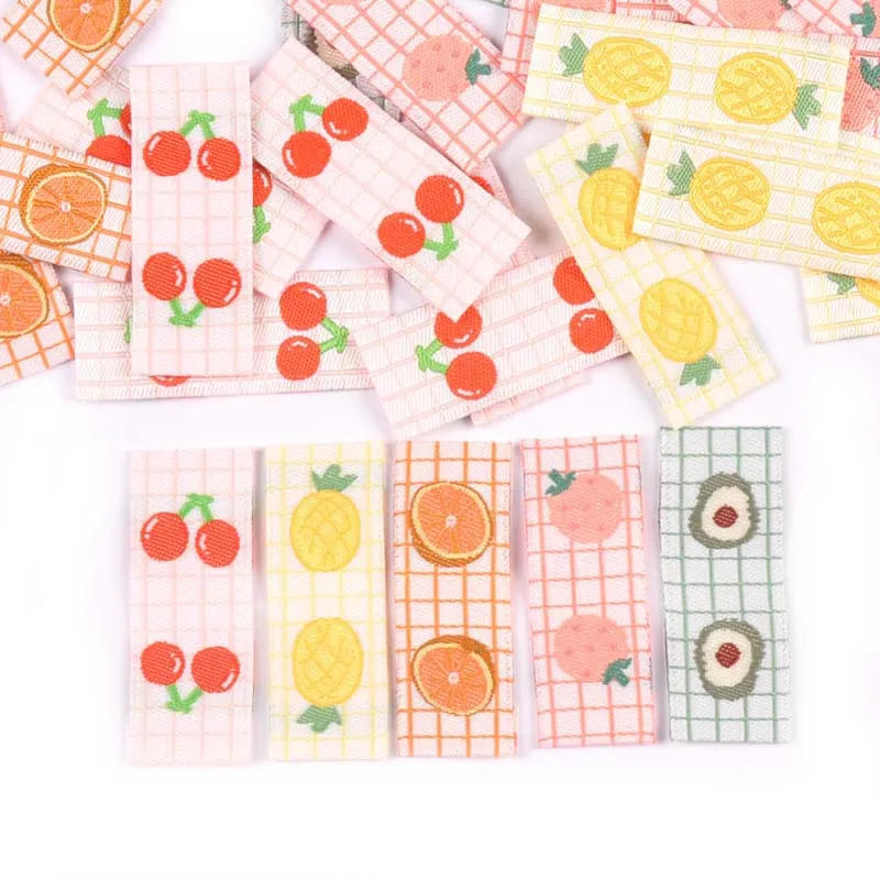 Description Picture 6 of item50Pcs Fruits Embroidery Cherry/Avocado Labels For Sewing Accessories Washable Care Bags Clothes Handmade Crafts Garment Tags
