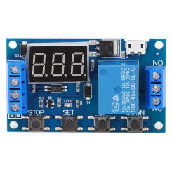 Relay Board Cycle Timing Circuit Switch Timer Delay Trigger Module 6-30V Micro USB 5V Relay Board