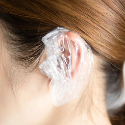 100sets 100pcs/set Disposable Clear Earmuffs Waterproof Shower Hair Coloring Ear Protector Cover Caps Protection Accessories