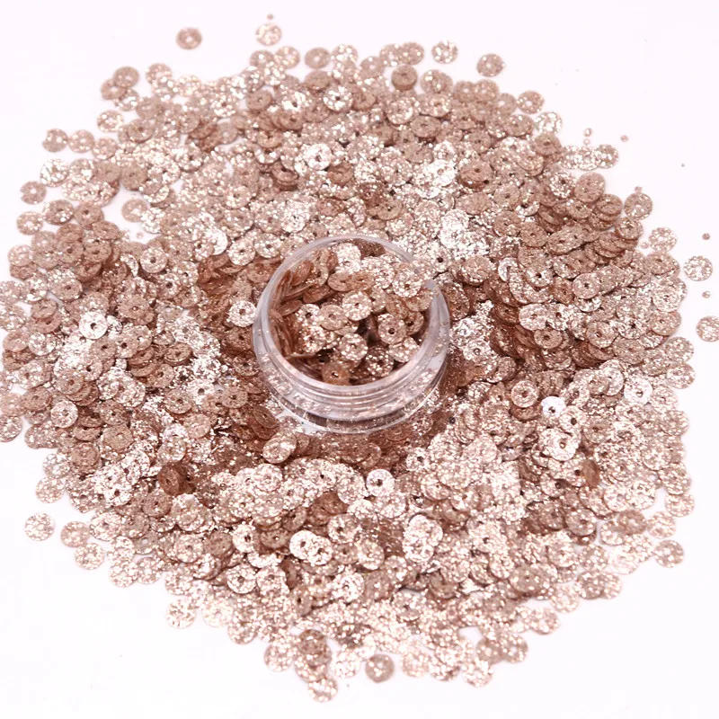 Description Picture 3 of itemGlitter Sequin 3mm 4/6/10/20mm Mix Silver Champagne PVC Loose Sequins Crafts Paillettes Sewing DIY Lentejuelas Accessories