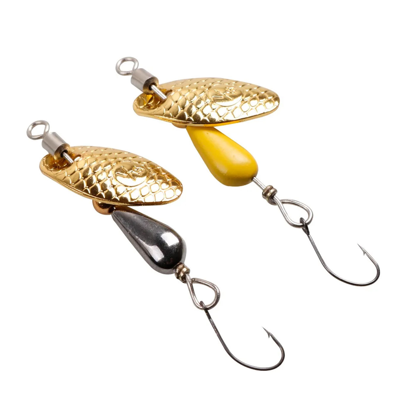 Description Picture 6 of item2Pcs Spinner Spoon Metal Bait Fishing Lure 5.5cm/2.8g Sequins Long Shot Spoon Baits for Bass Trout Perch Pike Rotating Fishing