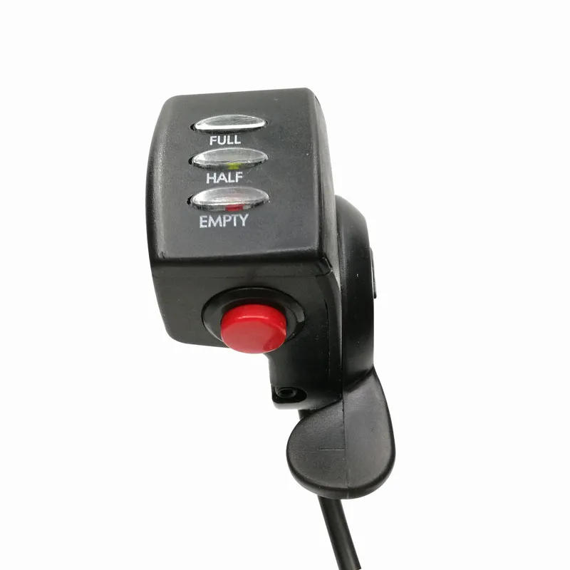 Description Picture 2 of item3 LED Lights Battery Indicator Electric Bike Throttle Plastic Material Model 15X-DX Finger Thumb Twist Electric Bicycle Throttle