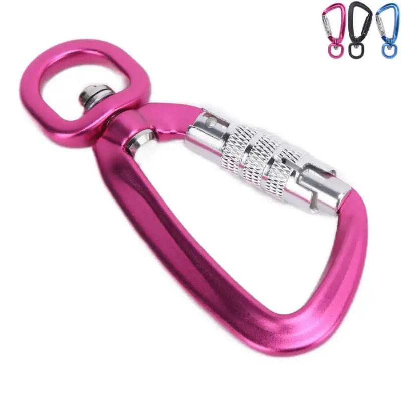 Description Picture 3 of itemSafety Carabiner Clip Auto Locking 360 Rotational Hook 4KN Pull for Dog Leash Hammocks Backpacks Outdoor Climbing Accessories