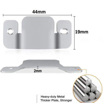 8Pcs Stainless Steel Sectional Connector Furniture Interlock Bracket With Screws Flush Mount Bracket for Sofa Photo Frame Mirror