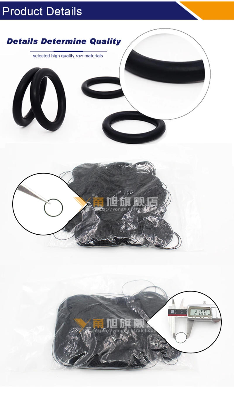 Description Picture 6 of itemNitrile Rubber 20PCS/Lot Black NBR CS 0.5mm thickness OD1.6/1.8/2.5/2.8/3/3.5/4/4.5/5/7*0.5mm ORing Gasket waterproof watch.-.