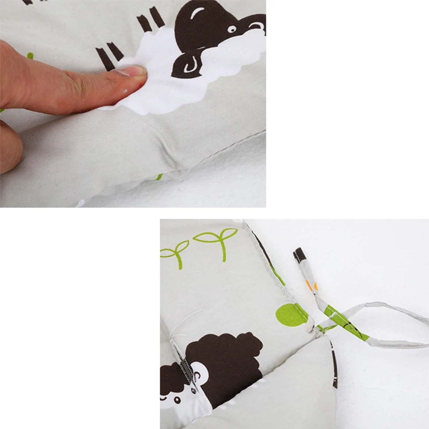 Description Picture 5 of itemBaby Kids Highchair Cushion Pad Mat Booster Seats Cushion Pad Mat Feeding Chair Cushi on Pad Stroller Cushion Mat Cotton Fabric