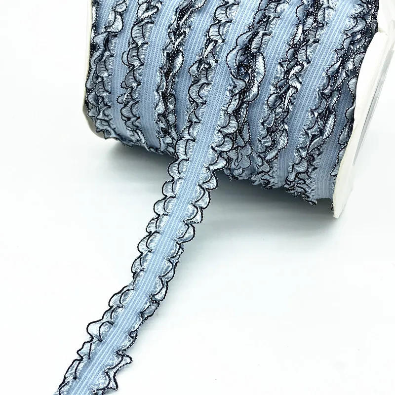 Description Picture 5 of item2 Yards 20mm Elastic Hair Band Ribbon Lace Sewing Trim Handmade  DIY