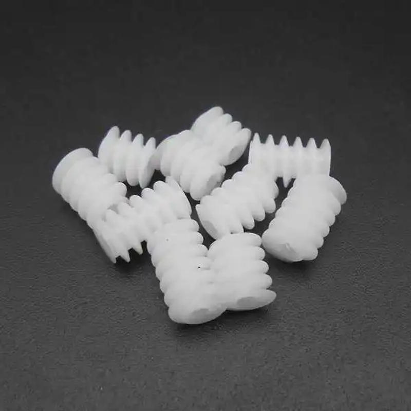 Description Picture 6 of item100Pcs X 0.5M 6MM Plastic Worm Reduction Gear 0.5 Modulus Aperture Hole 2MM 1.95MM Tight Fit 5 Kinds Length 6MM 7MM 8MM 9MM 10MM