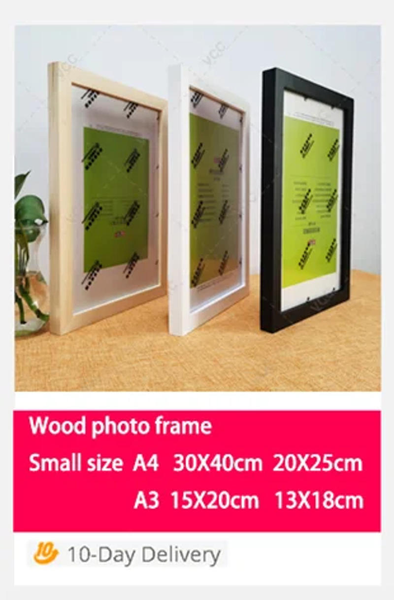 Description Picture 2 of itemShadow Box Depth 3cm Wooden Photo Frame For Displaying Three-Dimensional Works Nordic DIY Wood Picture Frame Photo Decor