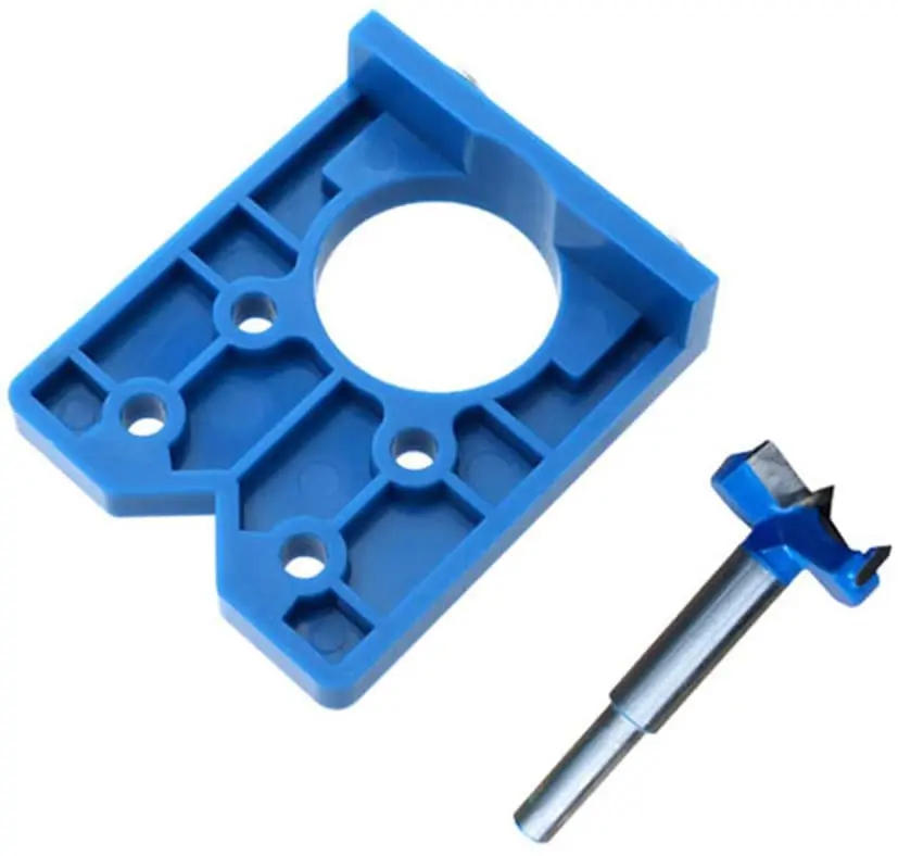 Description Picture 2 of item35mm Hinge Drilling Jig Concealed Guide Hinge Hole Drilling Guide Locator Woodworking Hole Opener Door Cabinet Accessories Tool