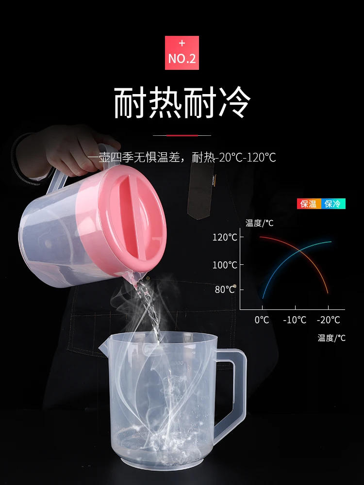 Description Picture 4 of itemAixiangru-Plastic Cold Water Bottle,Large Capacity,High Temperature Resistant Juice Pot, Stacked Water Jug,Teapot with Lids,3L