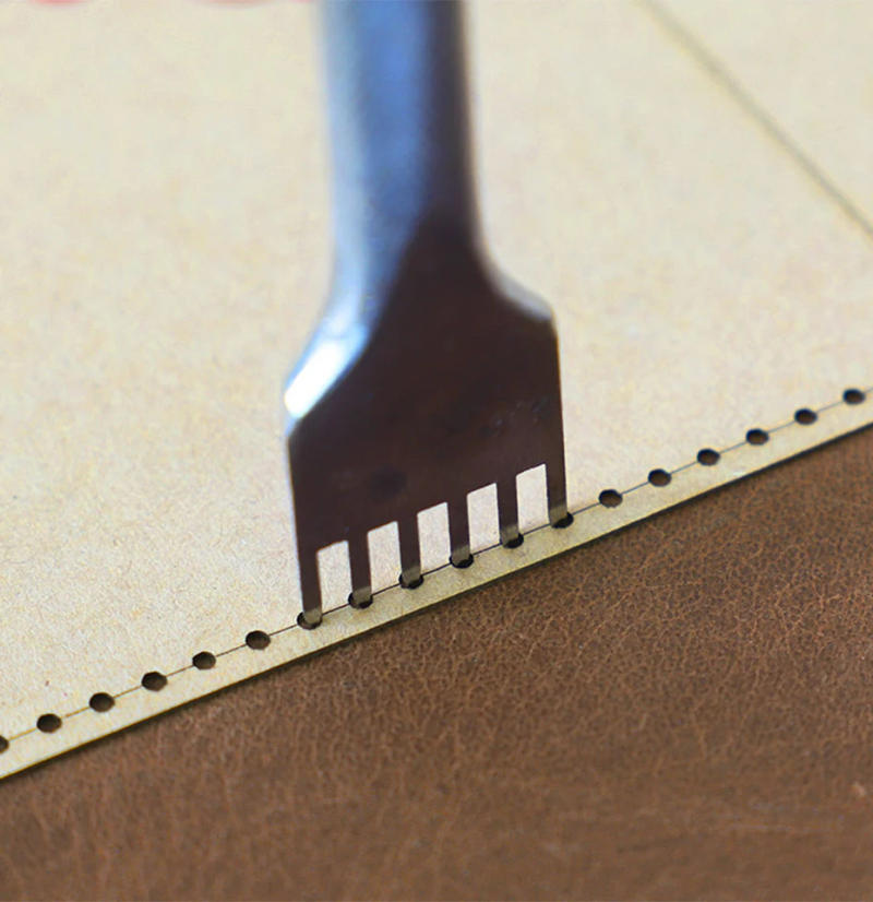 Description Picture 4 of itemNew Leather Craft Personality Coin Purse Sewing Pattern Hard Kraft Paper and Acrylic DIY Template 8.5cm*8.3cm DIY Leather Tools