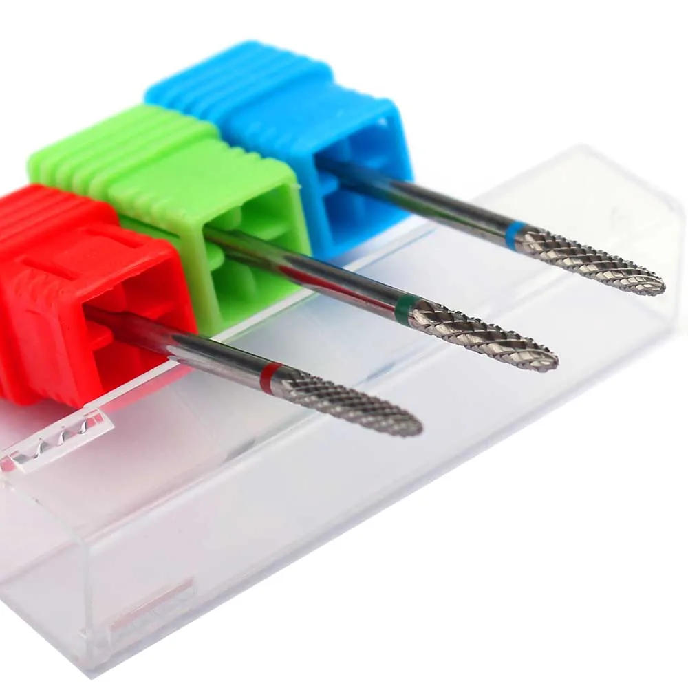 Description Picture 6 of item1pc Carbide Nail Drill Bits Electric Drill Machine Files Milling Cutter Manicure Burr Cuticle Remove Nozzles Nail Art Equipment