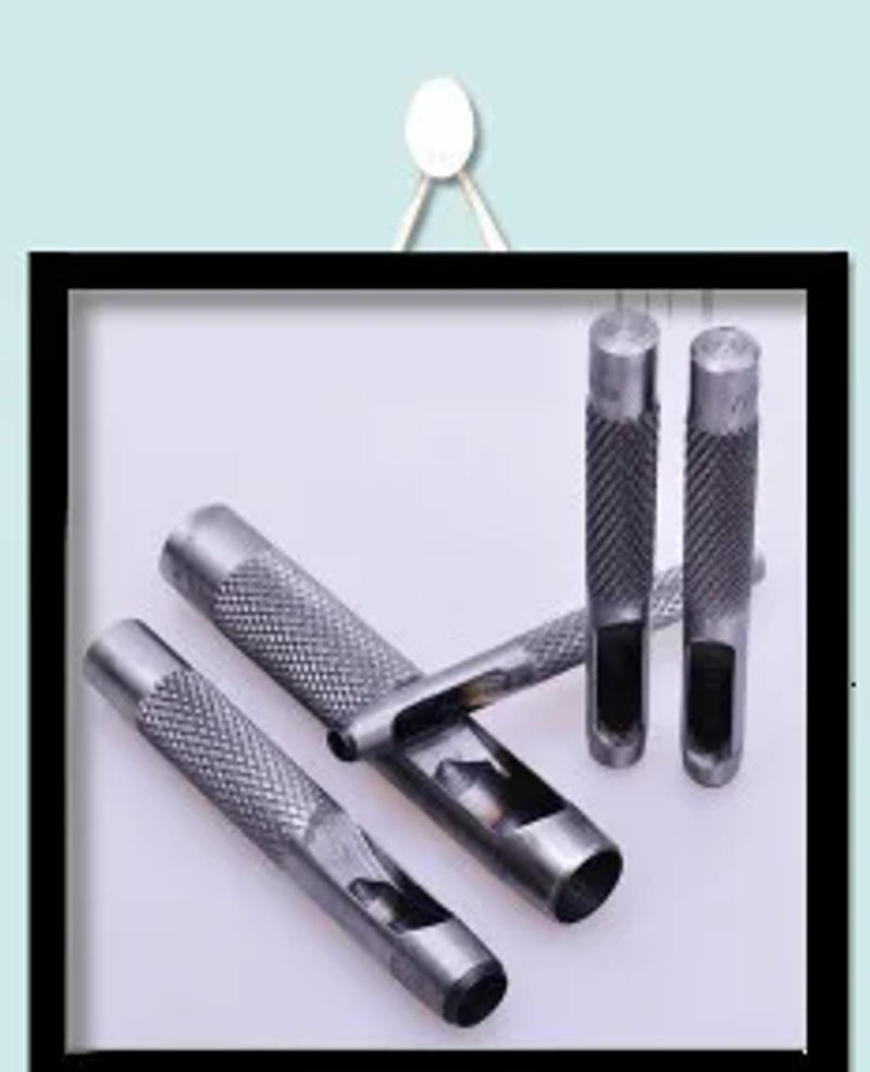 Description Picture 3 of item1-25mm Leathercraft Tool Set Punching Leather Hole Punch Round Steel Leather Craft Hollow Hole Punch Metal Gaskets Rubber Tools