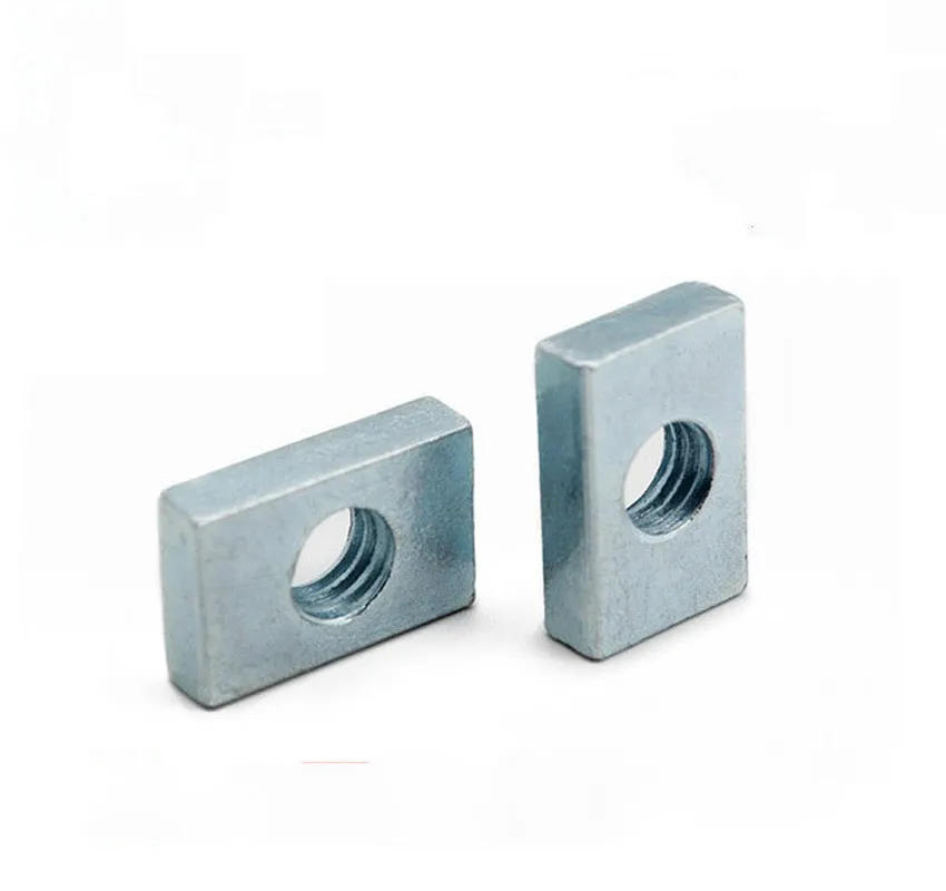 Description Picture 4 of item100pcs Square Nut Rectangular M3 M4 M5 M6 s  Thin Carbon Steel GB39 Aluminum Profile Accessory Slider BlockCountersunk