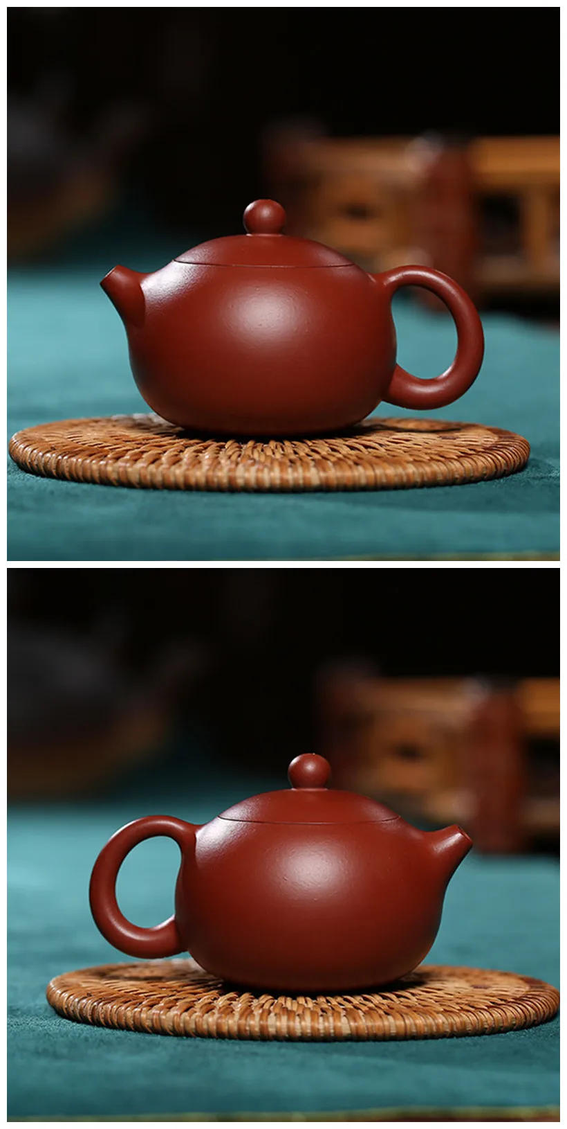Description Picture 3 of item90ml Yixing Purple Clay Teapots Authentic Dahongpao Xishi Tea Pot Ball Hole Filter Kettle Handmade Boutique Zisha Tea Set