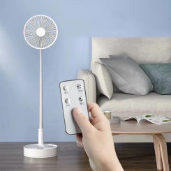 Floor Standing Air Cooling Fan Built-in Battery Portable Remote Control Strong Wind Ventilator Foldable Small Air Conditioner