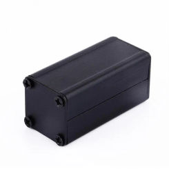 Black Aluminum PCB Instrument Box Enclosure Electronic Cooling Case  Housing Aluminum Electronic Project Box 50x25x25mm