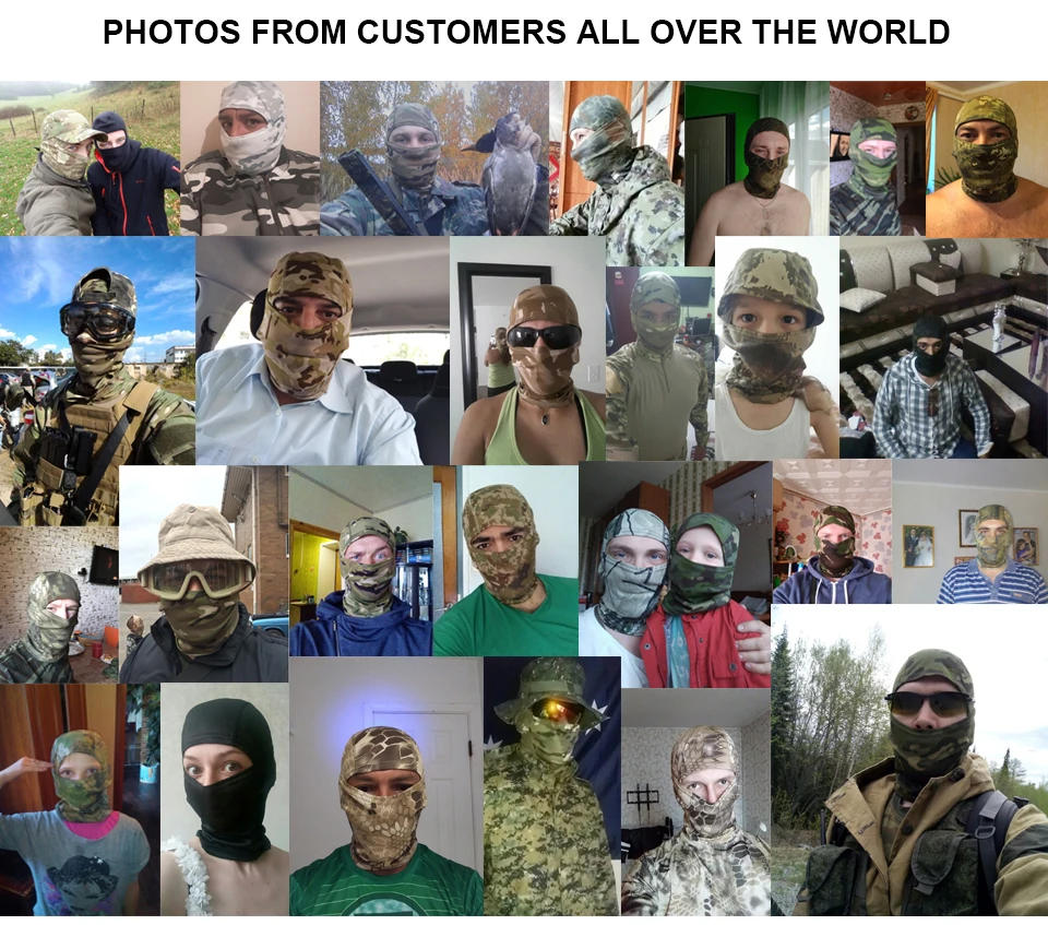 Description Picture 6 of itemWinter Fleece Camouflage Balaclava Full Face Mask Neck Warmer Hunting Cycling Sports Helmet Liner Cap Hiking Ski Scarf Men Women