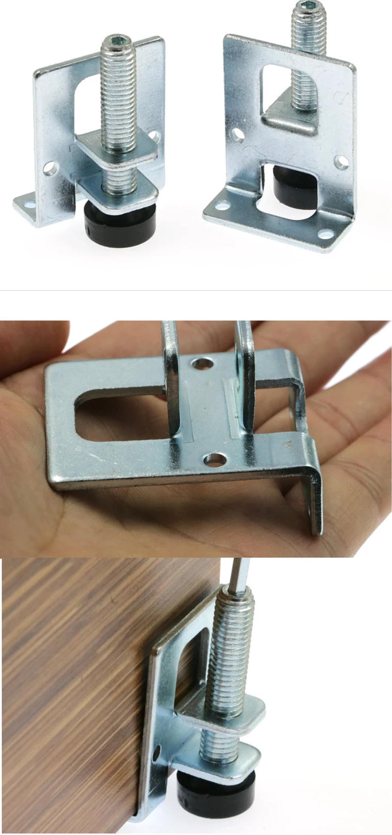 Description Picture 5 of item4pcs 0-5cm Screw furniture adjustable cabinet legs steel Table Sofa Metal Leveling Feet Corner Bracket Floor protection Hardware