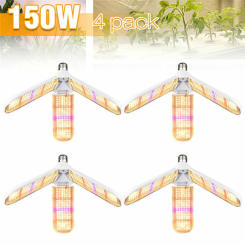4pcs/lot Full Spectrum 150W LED Grow Light Plant Lights E27 Bulb Phytolamp Red Blue Warm White For Indoor Greenhouse Vegs Seed