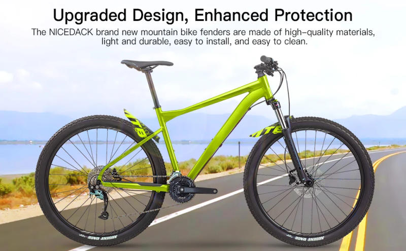 Description Picture 3 of item2PCS New 2022 Mud MTB guard Bicycle Mountain Road Bike Fenders Wings Cycling bike front fender cool Bicycle Accessories