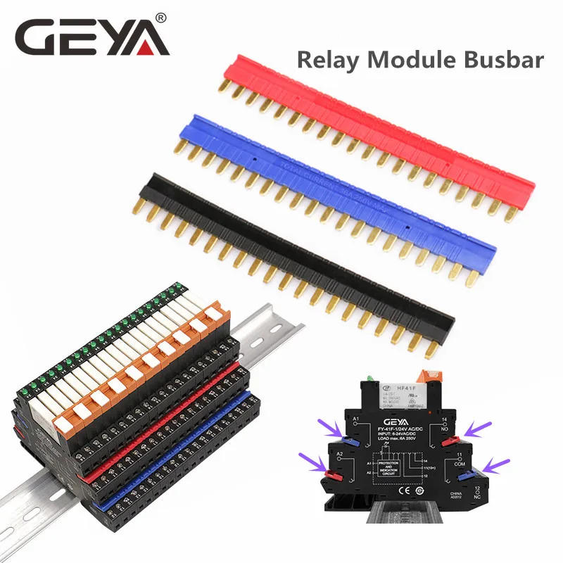 Description Picture 6 of item5PCS GEYA Slim Relay Module Protection Circuit 6A Relay 12VDC/AC or 24VDC/AC or 230VAC Relay Socket 6.2mm thickness 48V 110V