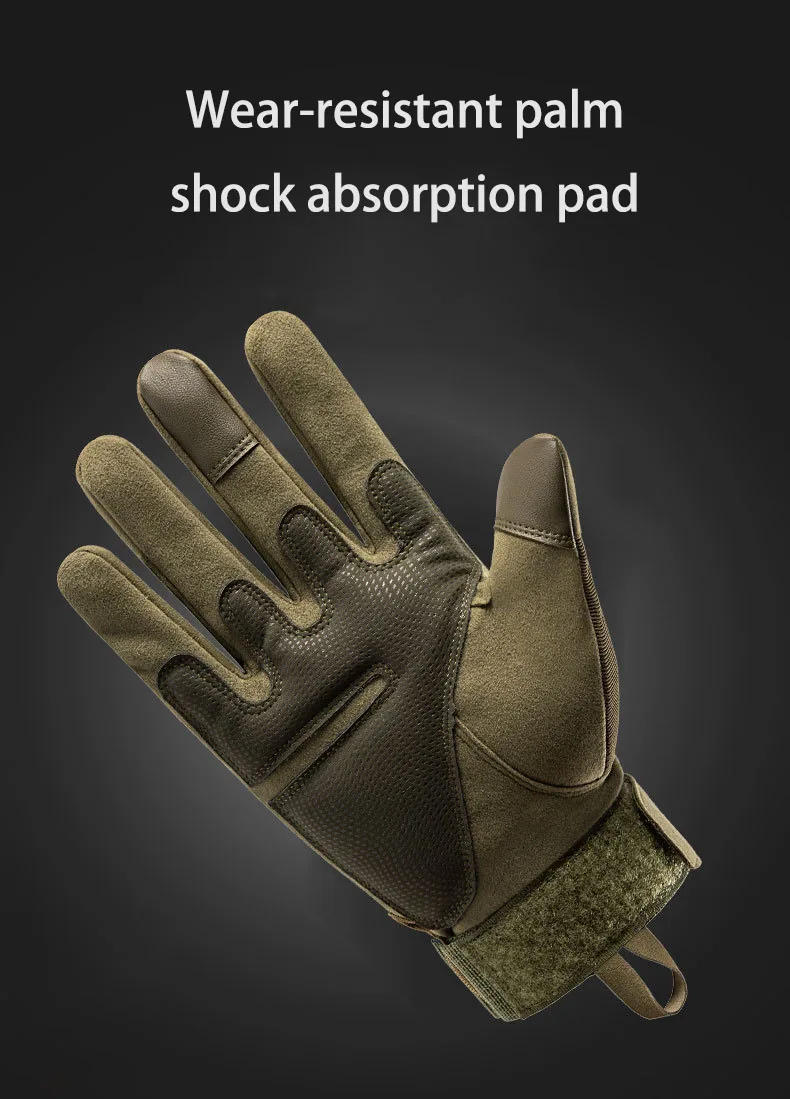 Description Picture 3 of itemCamping and Hiking rock climbing Tactical Gloves Touch Design Fitness Protection Sports Hunting Full Finger Motorcycle Gloves