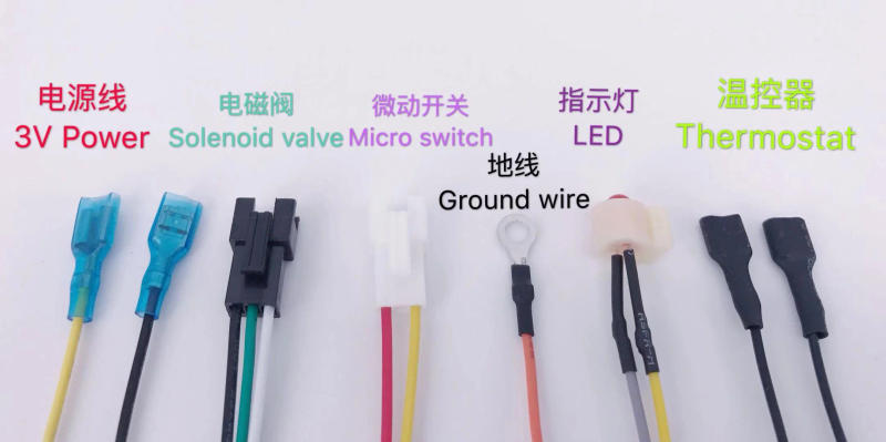 Description Picture 3 of itemTotal 12 wires DC 3V Gas stove Single ignition with Temperature control and display Pulse igniter 1PCS