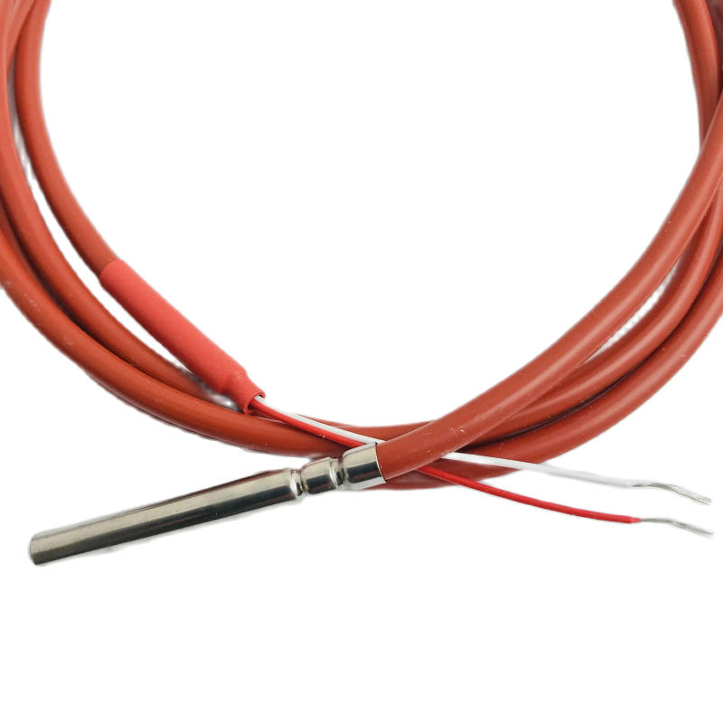 Description Picture 5 of item2/3 Wires PT1000 Temperature Sensor Thermistor Silicone Gel Coated 1.5Meters Probe 45mm*5mm -50-180 centigrade RTDs