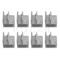 BQLZR 8PCS Silver Glass Clamp Clip Bracket 90 Degrees for 8-12mm Thickness