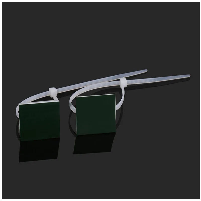 Description Picture 6 of item20Pcs 20/25/30/40mmPlastic Self Adhesive Cable Tie Mount Base Holder White 30*30mm Since the glue type positioning