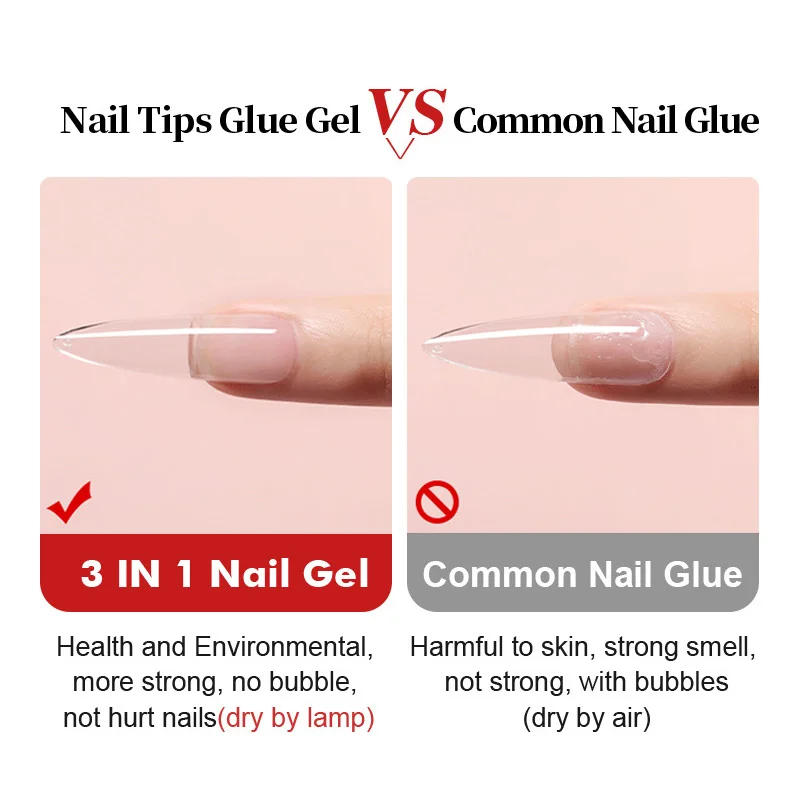 Description Picture 4 of itemCHUNSHU Nails Tips Glue Gelpolish As Adhesive Base Coat UV LED Gel Nail Polish Acrylic Solution For Quick Builder Extension  DIY