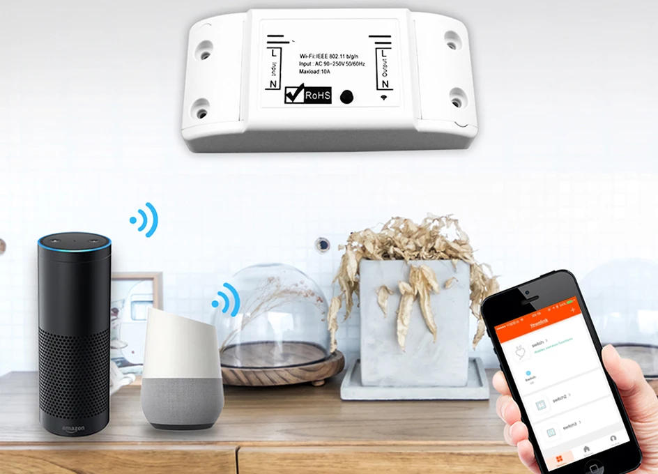 Description Picture 2 of itemWiFi Smart Light Switch, 2/3/5 PCS DIY Breaker Module Basic Smart Home Tuya Smart Life Wireless Remote Control Alexa Google Home