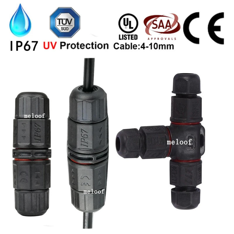 Description Picture 2 of itemIP68 2 3 PIN LED Industrial Type Lamp Electrical Waterproof Connector 2Pin 3Pin 4Pin Cable TV Direct Shape Outdoor Lighting Sy