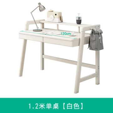 Solid Wood Single Table with Drawers Home Bedroom Student Children's Writing Desk Office Computer Desktop Student Study Desk