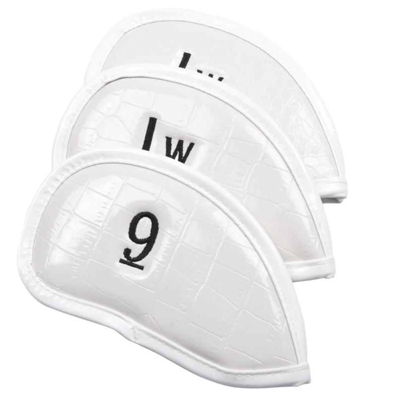 Description Picture 4 of item12Pcs/Set  Golf Club Iron Head Covers Protector Golfs PU Head Cover Set Golf Headcovers Set Waterproof Synthetic Leather