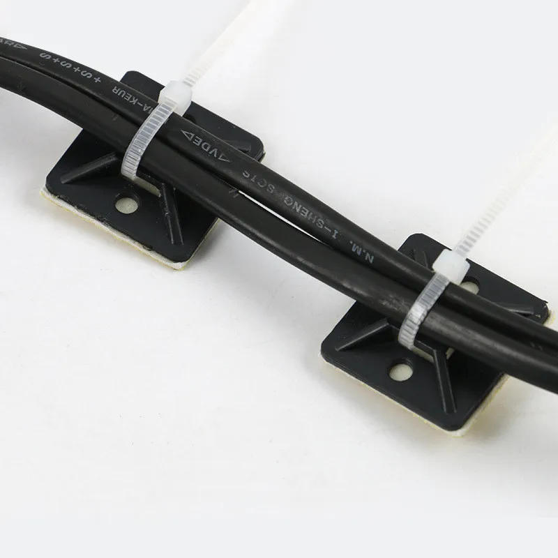 Description Picture 3 of itemCable Tie Bases Mount 3M Glue Wire Removable Self Adhesive Wall Holder Car Fixing Seat Clamps Suction Positioning Sucker100PCS