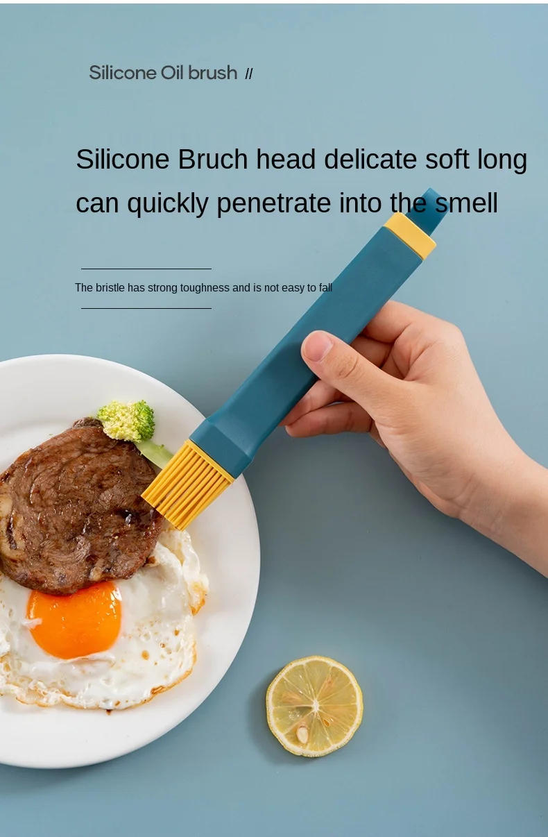 Description Picture 3 of itemSmall Kitchen Baking Lint - free High Temperature Resistant Silicone Oil Brush for Barbecue Home