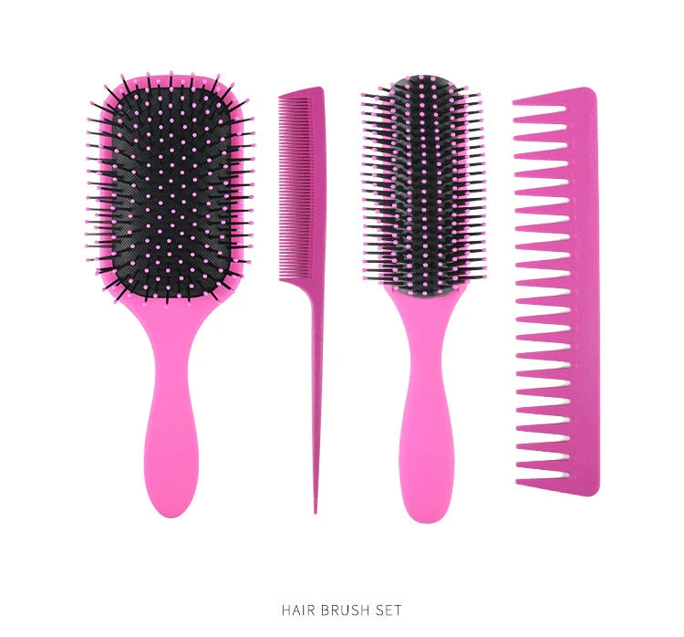 Description Picture 4 of item4 Pcs/Set Hair brush Household Professional Anti-static Hair Brush Massage Comb Brush for Hair Hairdresser Hairdressing Tools