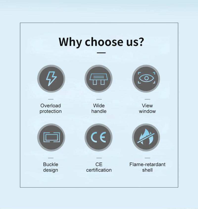 Description Picture 3 of item1P+1P MTS TOMZN AC Dual power Manual transfer switch Circuit breaker MCB 50HZ/60HZ