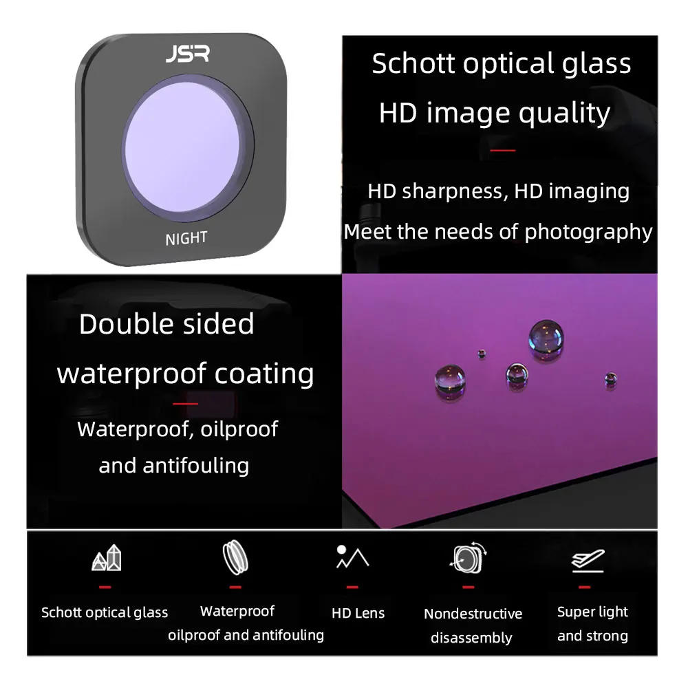 Description Picture 2 of itemFeiyu pocket 1/2/3/2S Camera Lens Magnetic Filter Set ND4 ND8 ND16 CPL ND32 / PL ND64 / PL Filters for Outdoor Photography