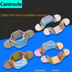 Stainless steel bellows kitchen basin faucet feed hose upper pipe nut removable installation wrench