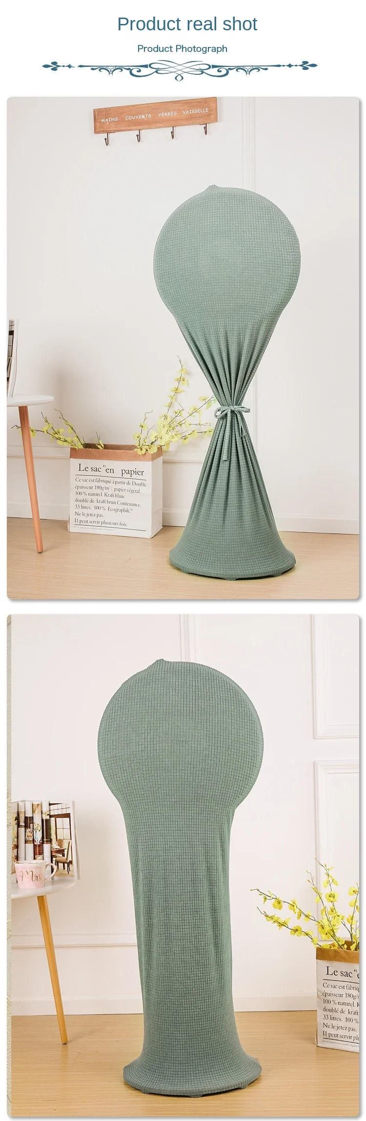 Description Picture 5 of itemElastic All-inclusive Floor Fan Cover Household Hanging Ironing Machine Dust Cover Elastic Fabric Electric Fan Cover Universal