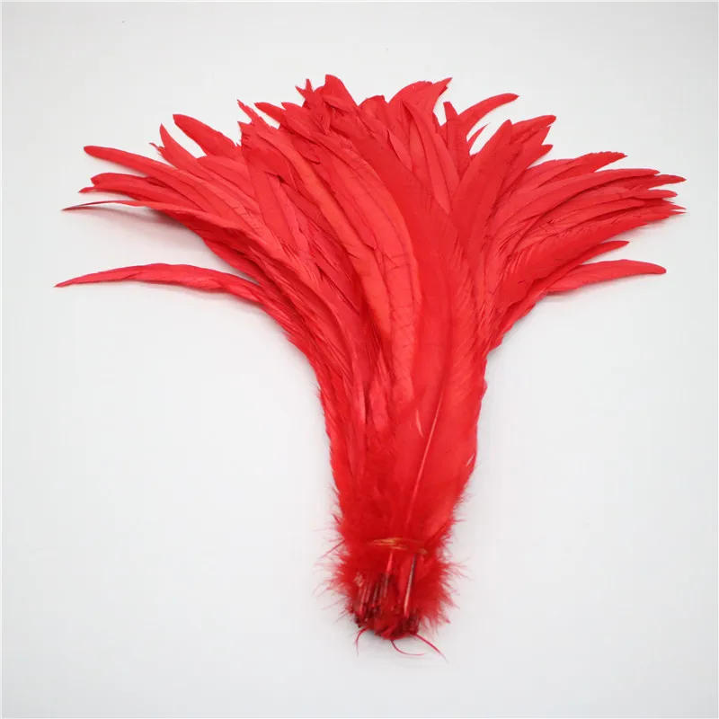 Description Picture 4 of itemBeatiful 50pcs Natural Cock Tail Feathers 25-40cm / 10-16inch Clothing Decoration Stage Performance Rooster Tail Feathers Plume