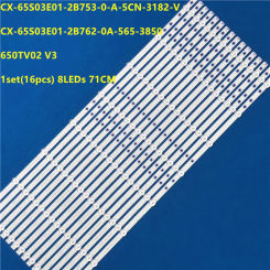 New 4Set LEDBacklight Strip 650TV02 V3 CX-65S03E01-2B753-0-A-5CN-318 KDL-65W850C KDL-65W855C KDL-65W857C KDL-65W859W T650HVF05.1