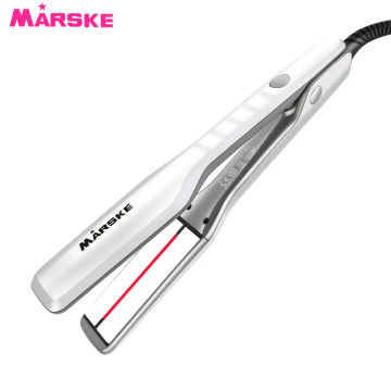 MARSKE Infrared Hair Straightener Temperature Adjustable Ceramic Flat Iron Pulling Straight Hair Irons Splint Plasma Hair Tools