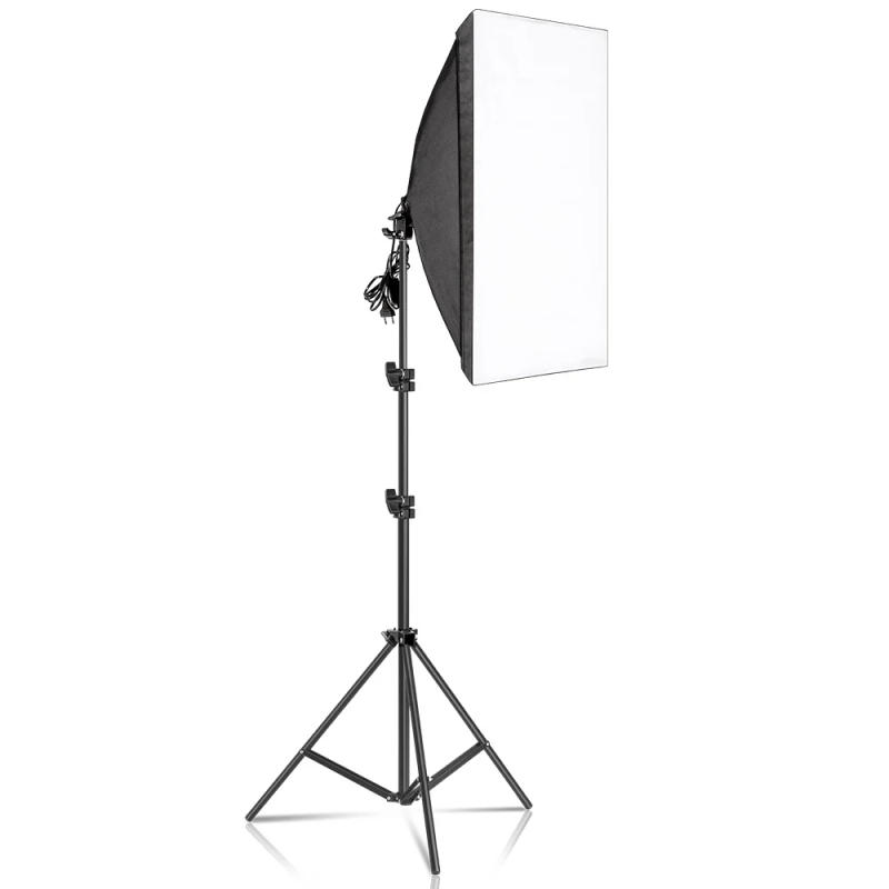Description Picture 2 of itemPhotography 50x70CM Softbox Lighting Kits Professional Light System With E27 Photographic Bulbs Photo Studio Equipment