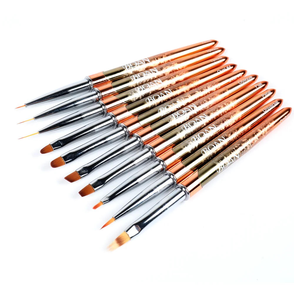 Description Picture 5 of itemBQAN New Rose Gold Handle Nail Brush UV Gel Liner Painting Pen Acrylic Drawing Brushes Nail Pen for Nails Nail Art Tool