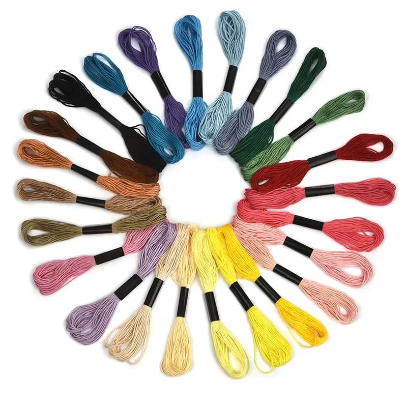 Description Picture 3 of item50/100/150/200/447Pcs Multicolor Embroidery Thread Cross Stitch Floss Threads Cotton Sewing Skeins Skein Kit DIY Sewing Tool